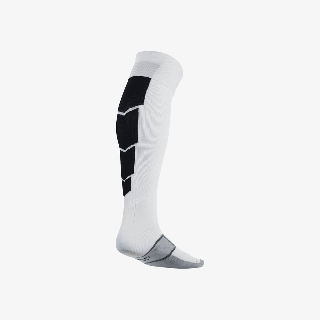 Elite Match Fit OTC Soccer Sock - White/Black - SX4849-110-NIKE by Nike | Available at Niky's Sports