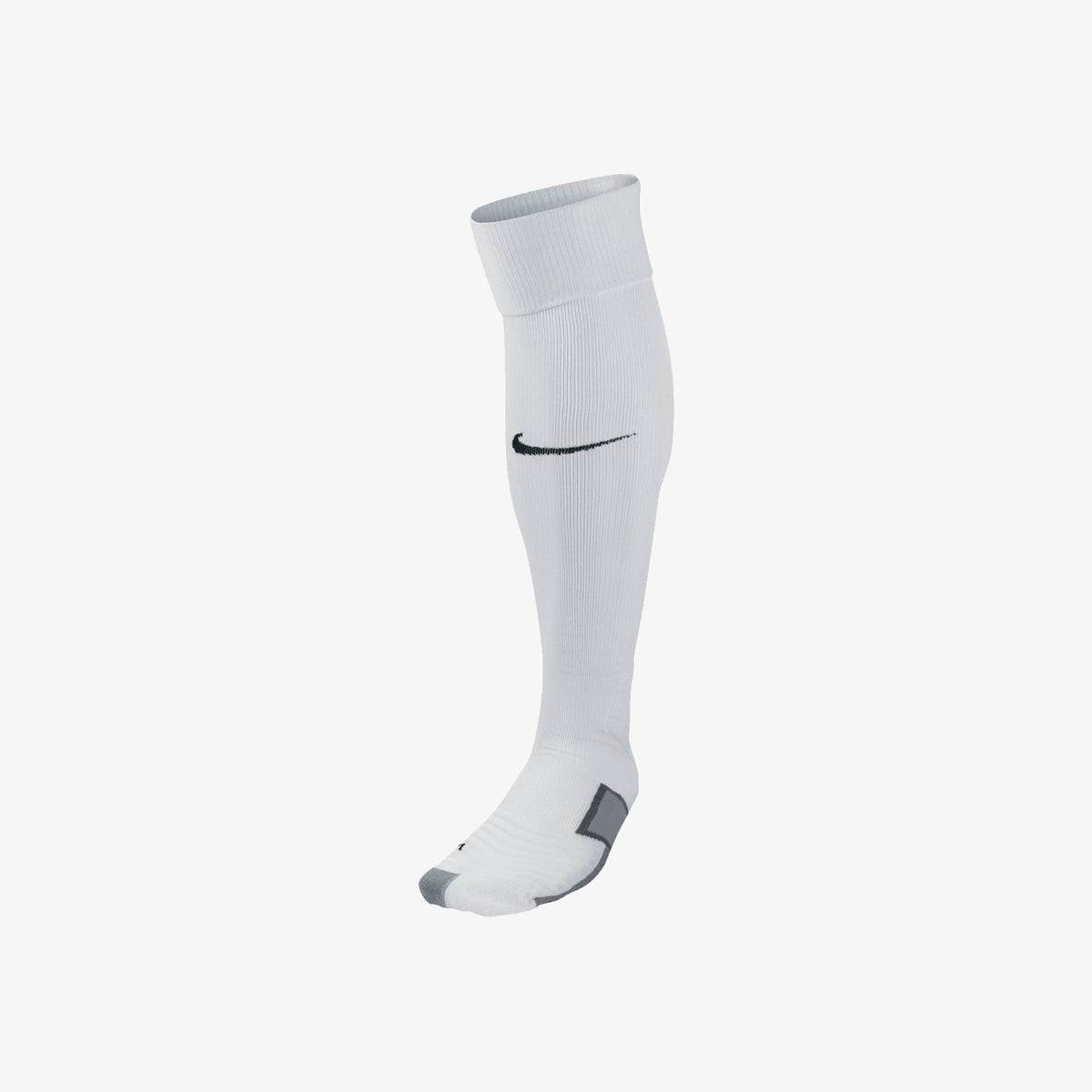 Elite Match Fit OTC Soccer Sock - White/Black - SX4849-110-NIKE by Nike | Available at Niky&#39;s Sports