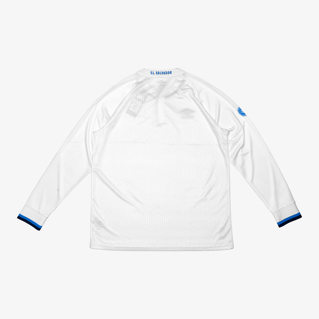 Men's El Salvador Away Long Sleeve Jersey 2021-2022 - UUM1ESJS52103-U10-UMBRO by Umbro | Available at Niky's Sports