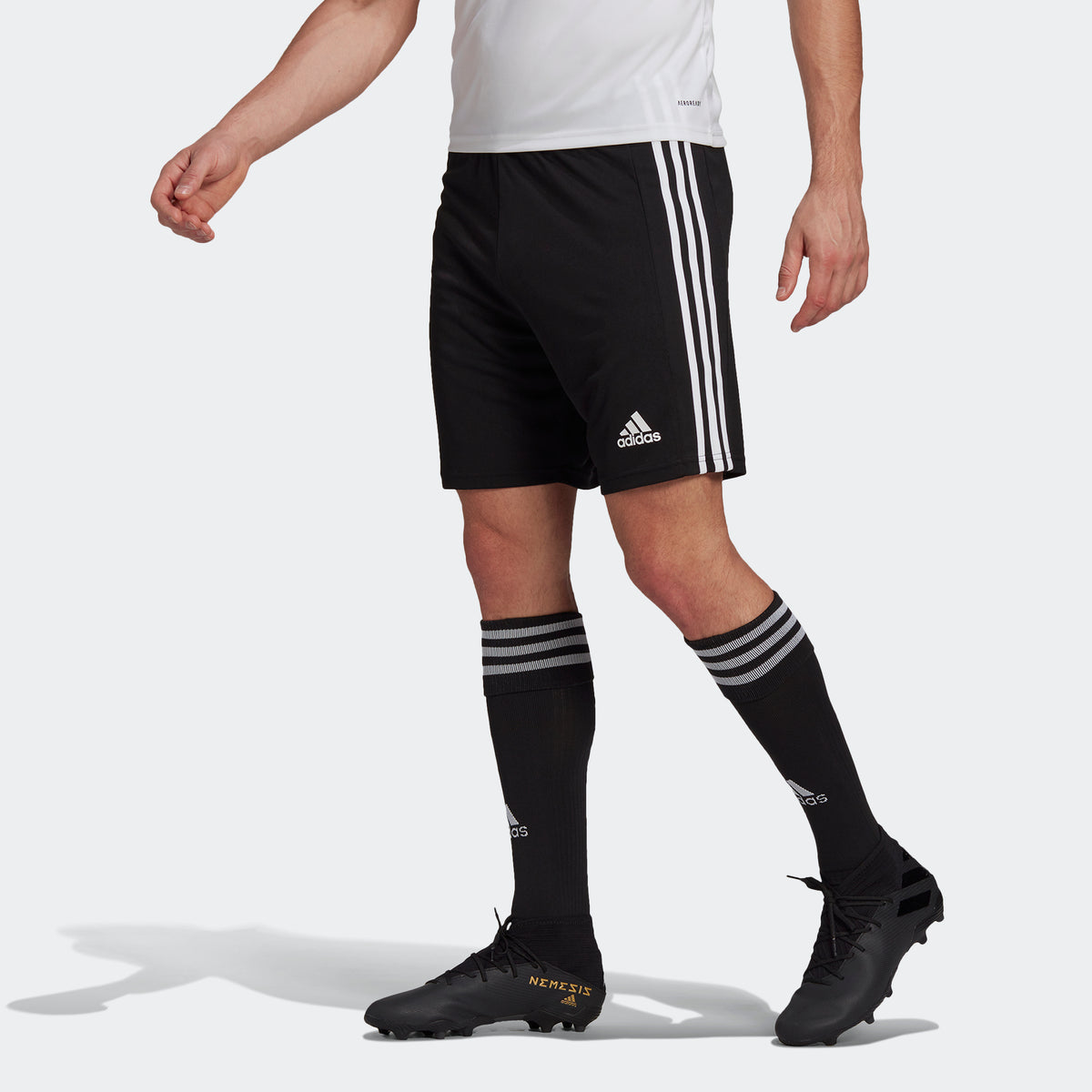 adidas Squadra 21 Men's Soccer Shorts - Black/White - GN5776-ADIDAS by Adidas | Available at Niky's Sports