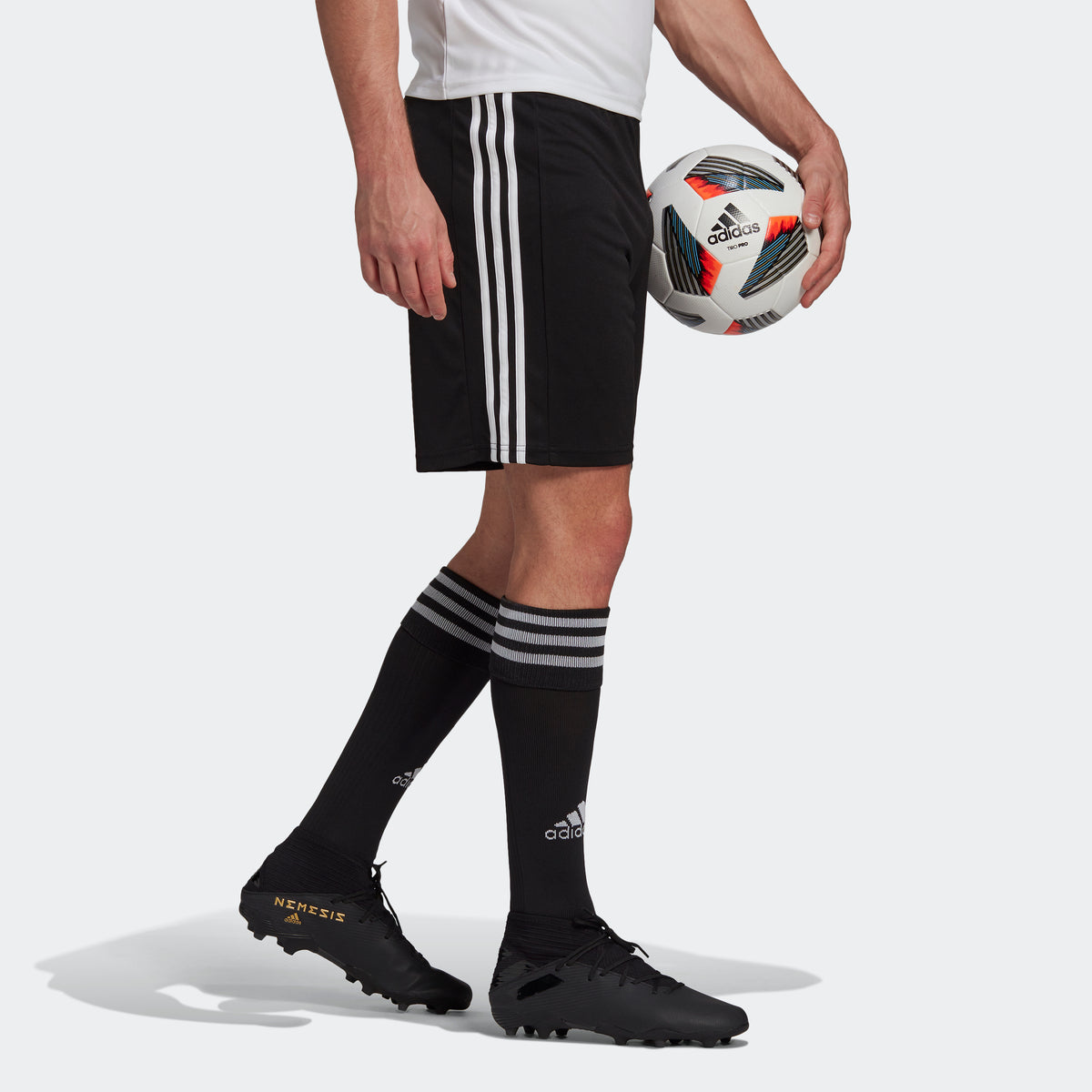 adidas Squadra 21 Men's Soccer Shorts - Black/White - GN5776-ADIDAS by Adidas | Available at Niky's Sports