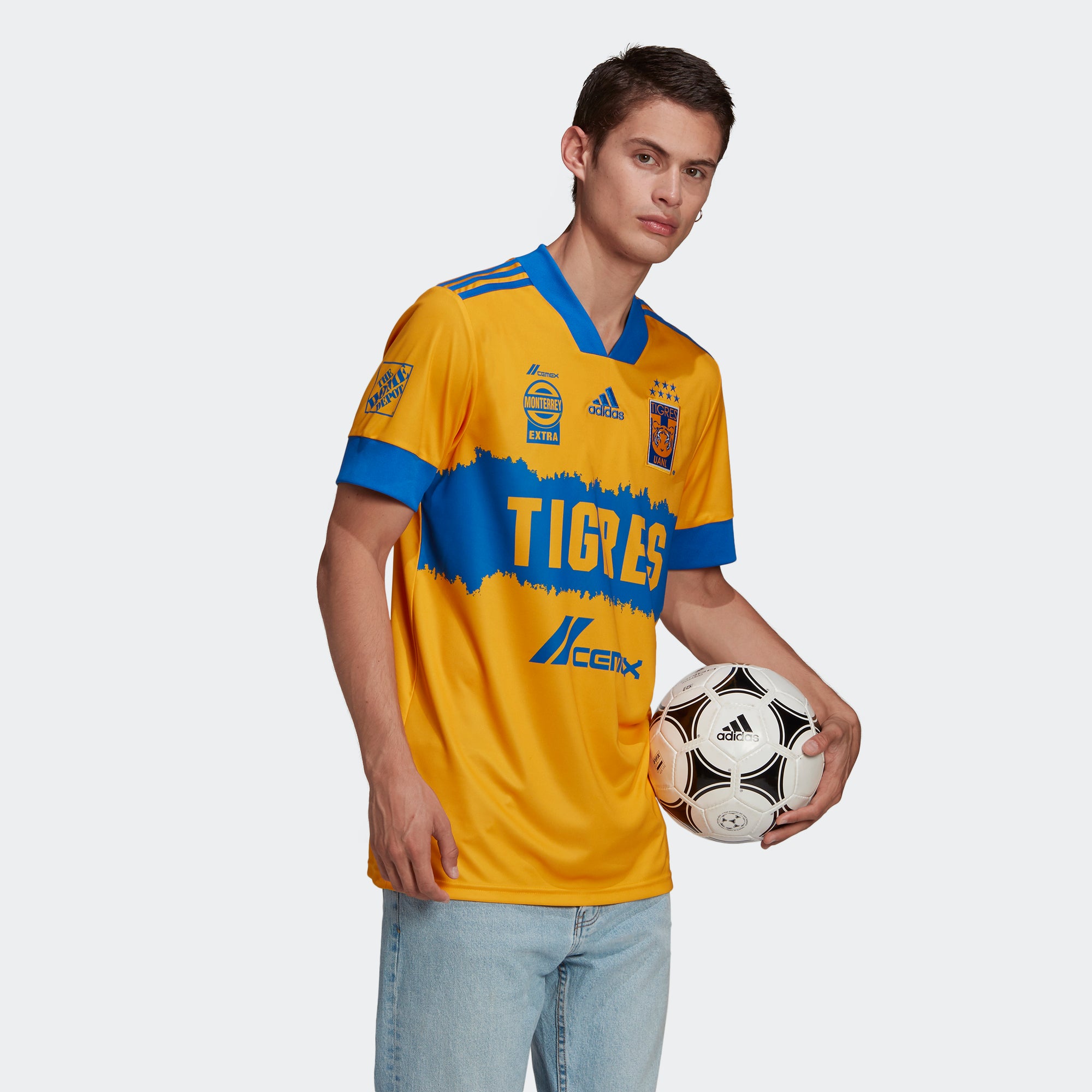 Tigres UANL 20/21 Home Jersey - Collegiate Gold/Blue - FR2305-ADIDAS by Adidas | Available at Niky's Sports