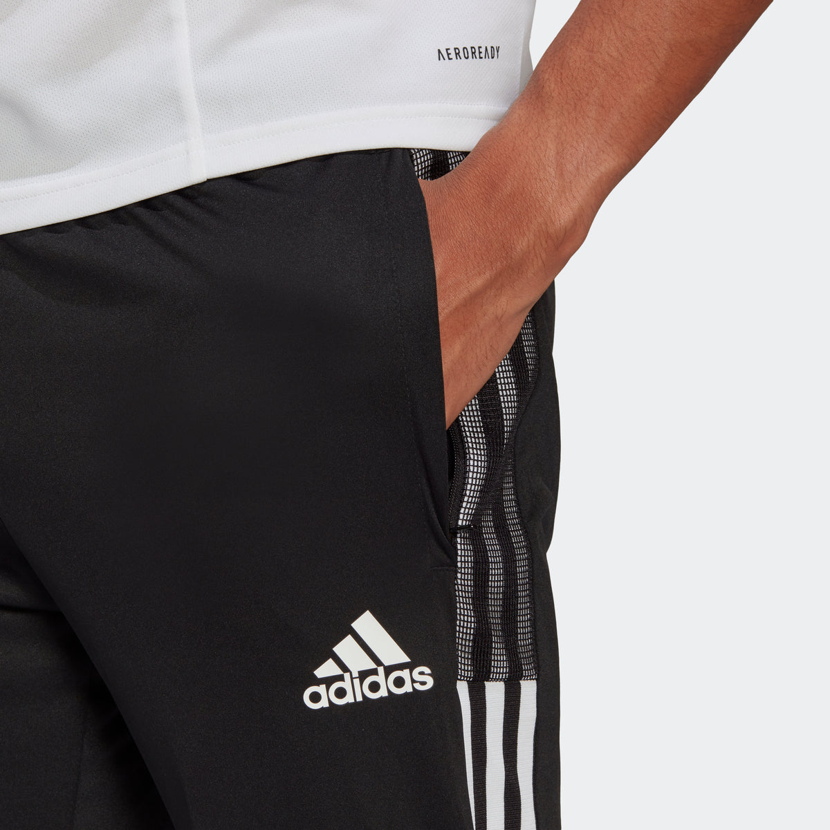 Tiro 21 3/4 Pants - Black - GM7375-ADIDAS by Adidas | Available at Niky's Sports