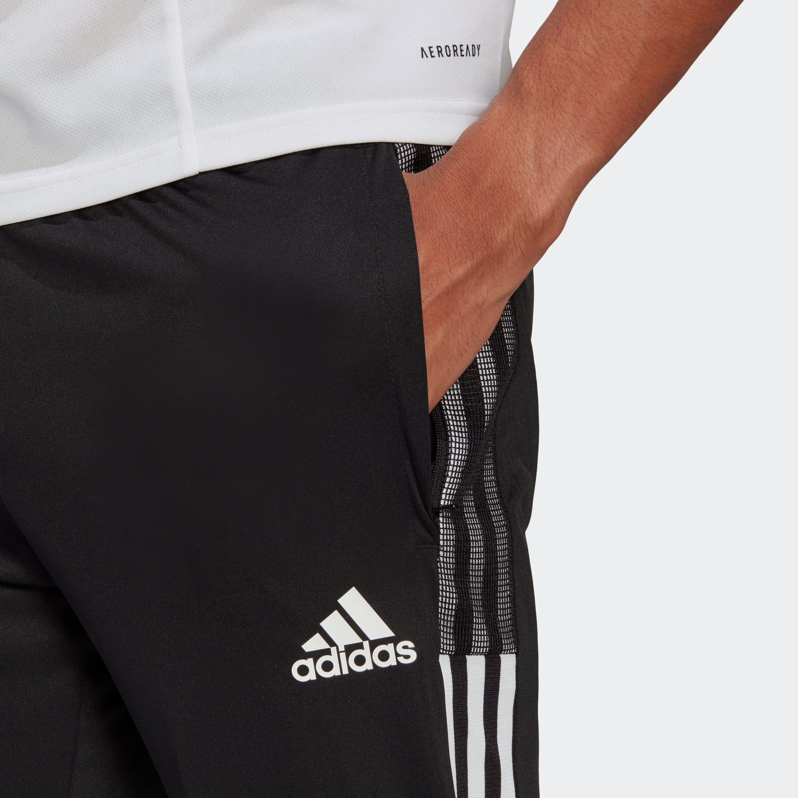 Tiro 21 3/4 Pants - Black - GM7375-ADIDAS by Adidas | Available at Niky's Sports