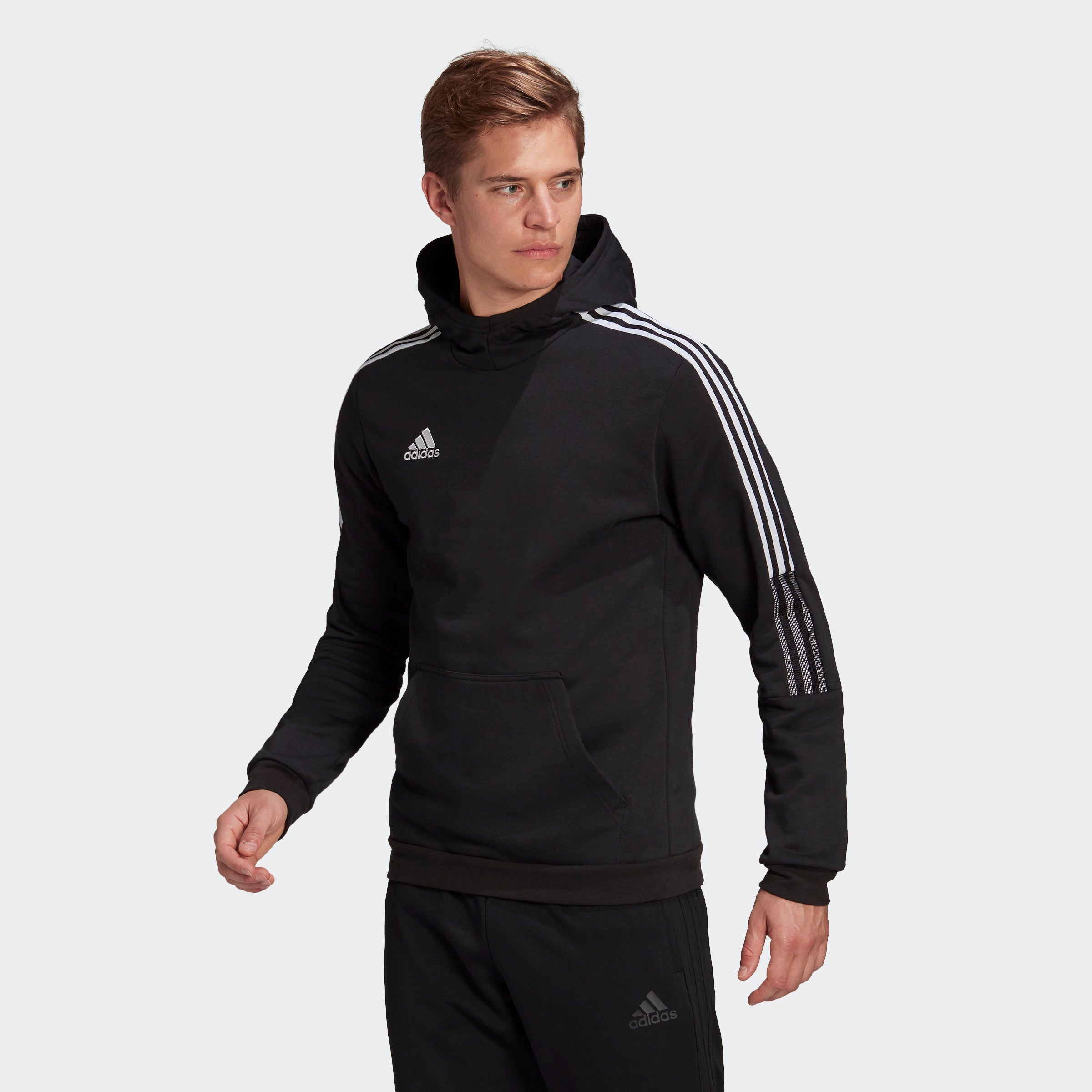 Tiro 21 Sweat Hoodie - Black - GM7341-ADIDAS by Adidas | Available at Niky's Sports