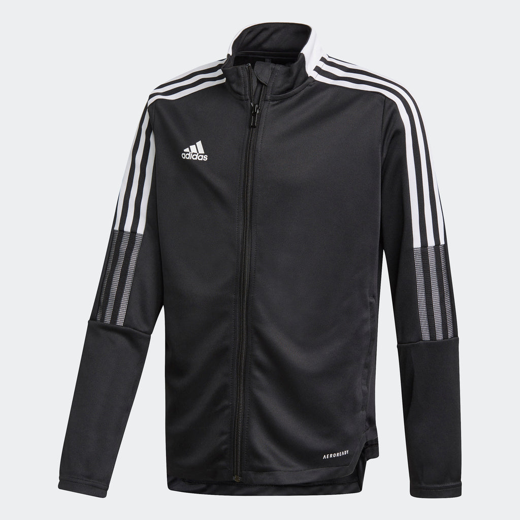 Youth Tiro 21 Track Jacket - Black - GM7314-ADIDAS by Adidas | Available at Niky's Sports