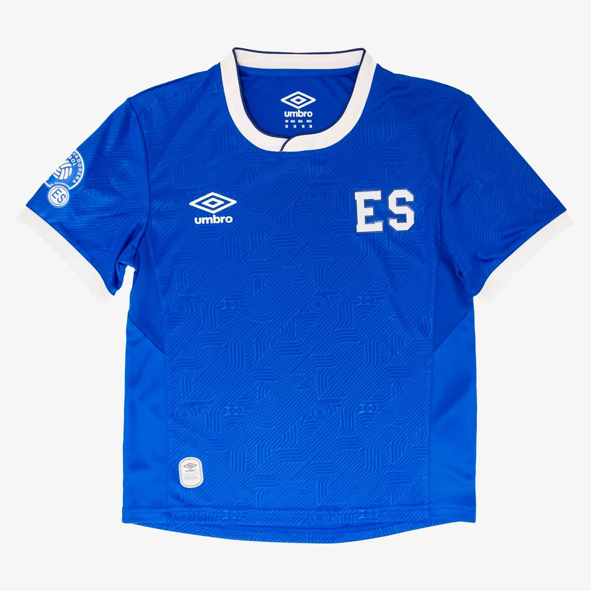 Youth El Salvador Home Jersey 2017 - UUB5S3ES01-U41-UMBRO by Umbro | Available at Niky&#39;s Sports