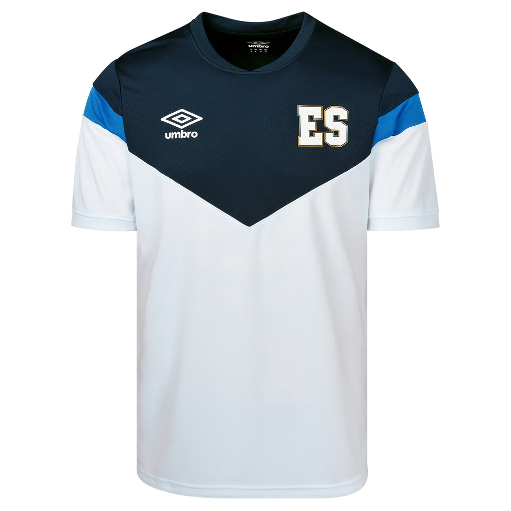 Umbro Mens El Salvador Training Jsy White 2023