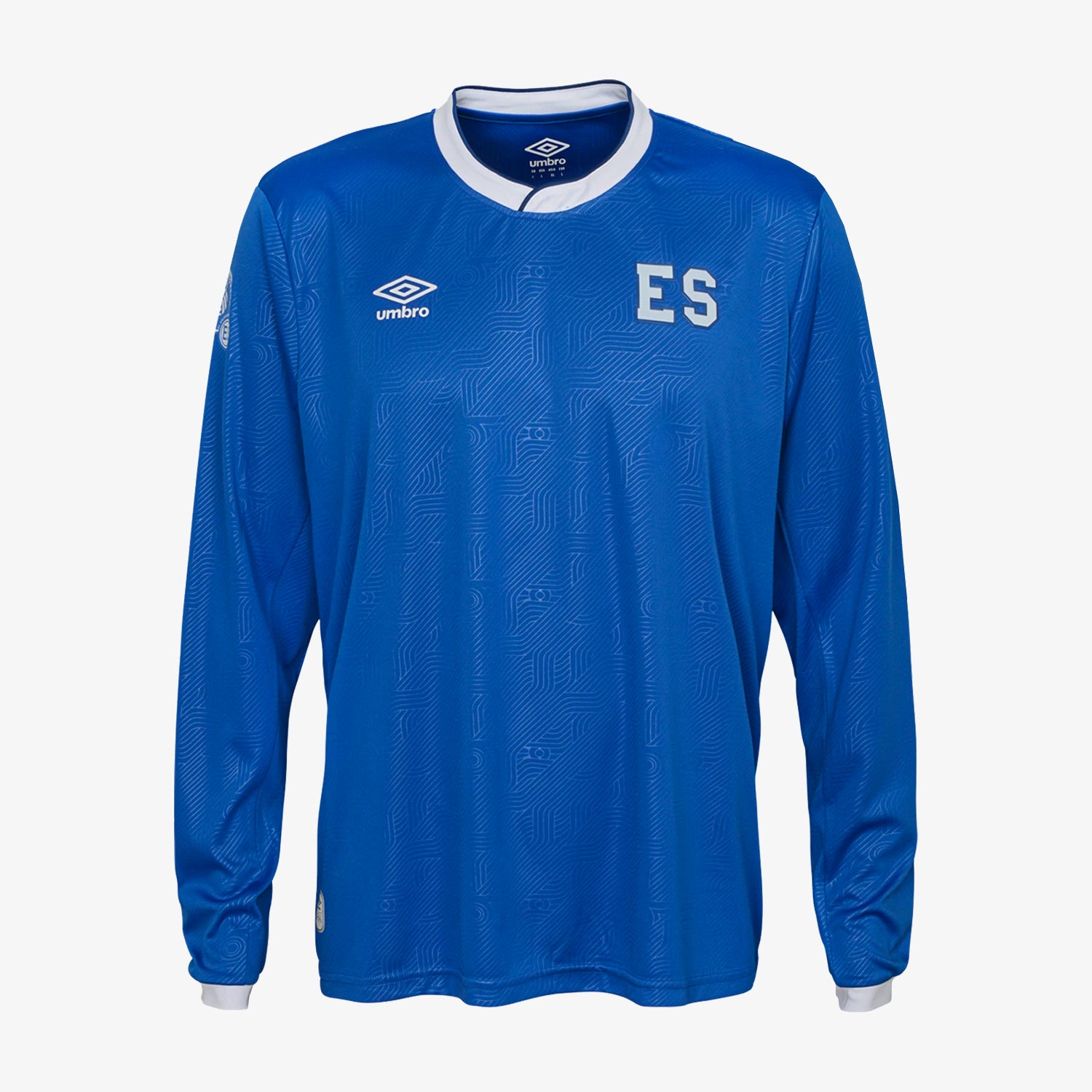 El Salvador Home Long Sleeve Jersey Men's - UUM1S5ES02-U41-UMBRO by Umbro | Available at Niky's Sports