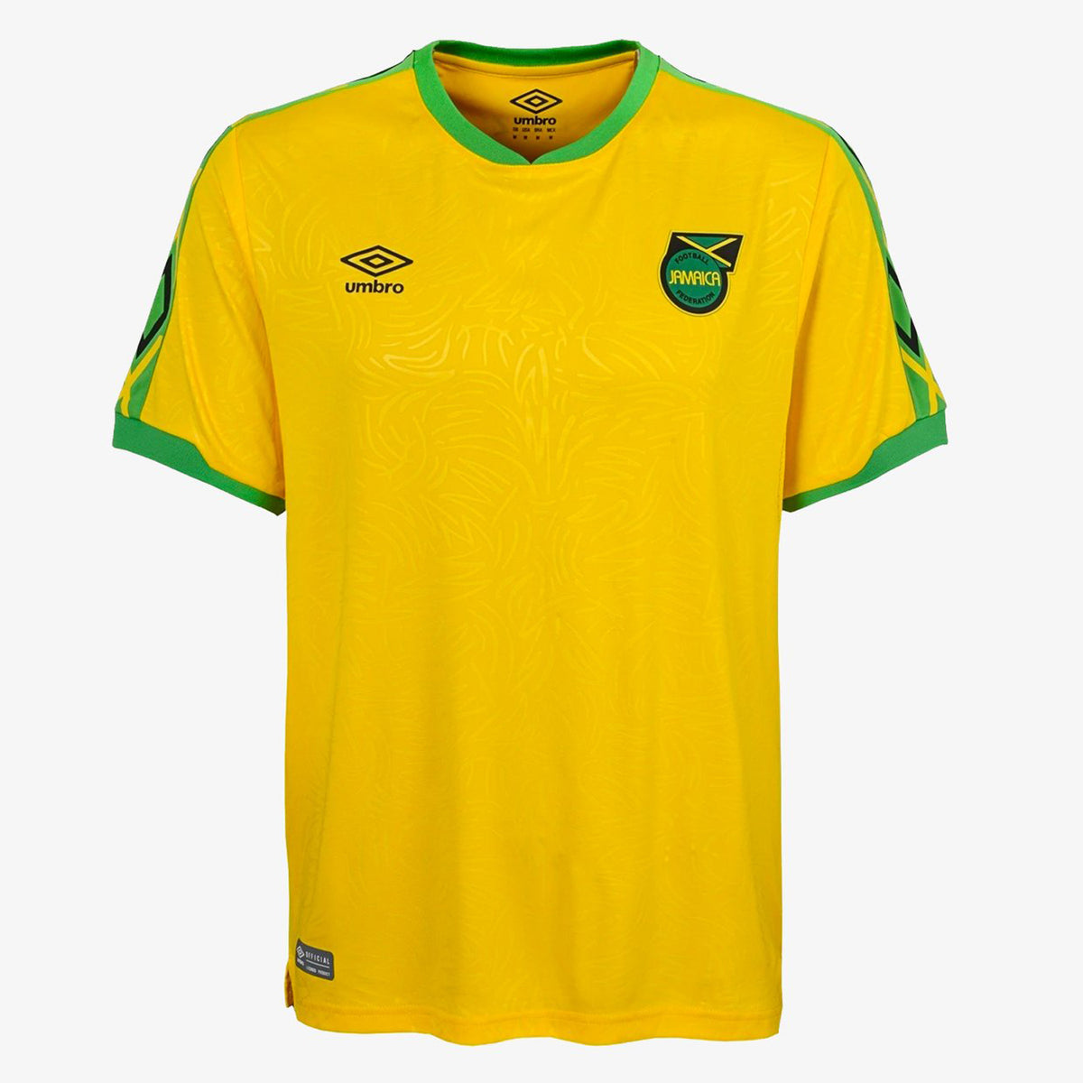 Mens Jamaica Home Soccer Jersey 2019 - UUM1UMJS5JMO-UJY-UMBRO by Umbro | Available at Niky&#39;s Sports