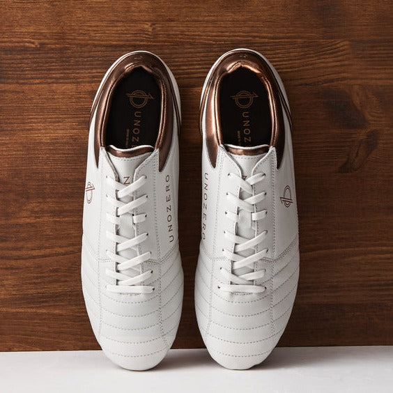 Unozero White Cali Soccer Cleats - WHITECALI-UNOZERO by Unozero | Available at Niky's Sports