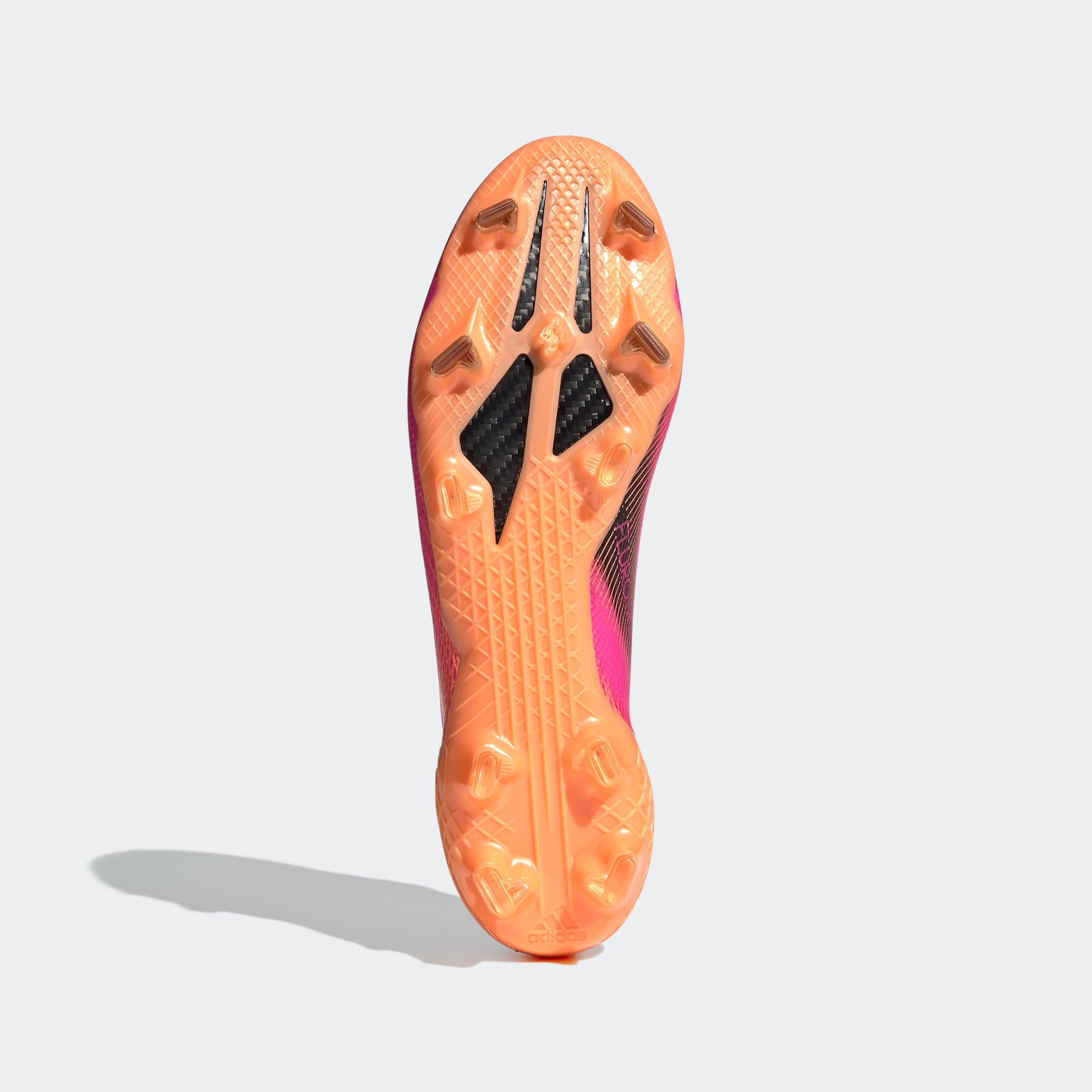 X Ghosted.1 FG Soccer Cleats - Shock Pink/Core Black/Screaming Orange - FW6897-ADIDAS by Adidas | Available at Niky's Sports