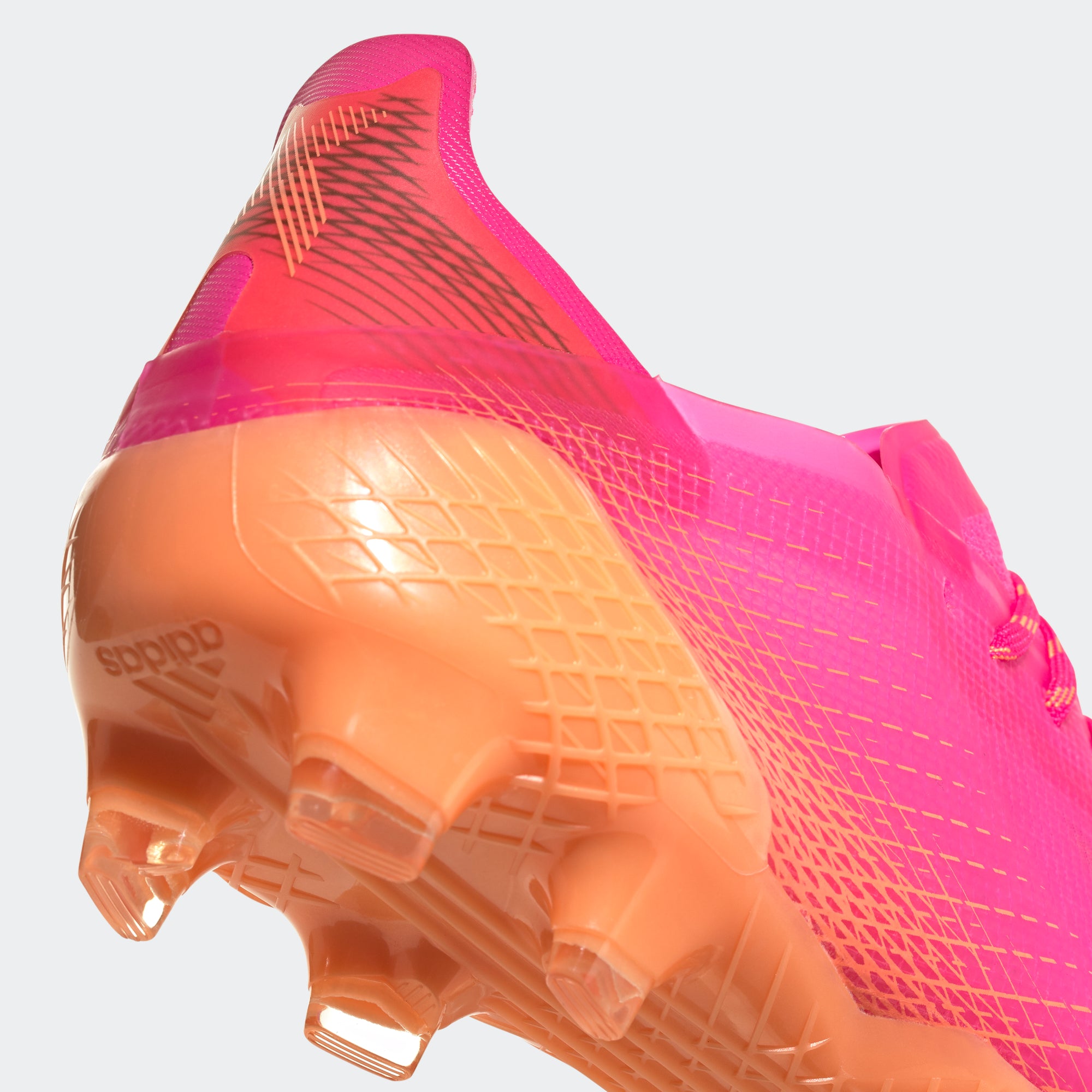 X Ghosted.1 FG Soccer Cleats - Shock Pink/Core Black/Screaming Orange - FW6897-ADIDAS by Adidas | Available at Niky's Sports