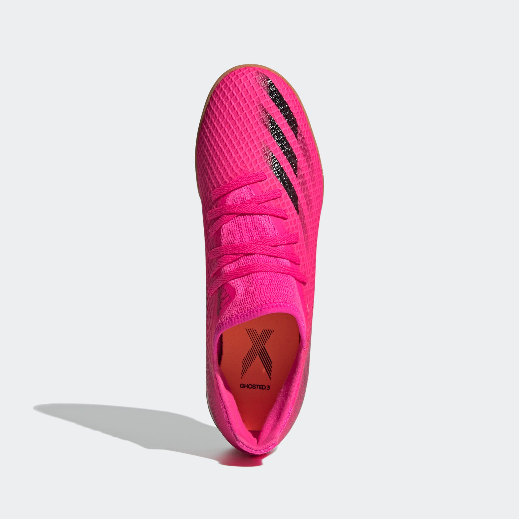 X GHOSTED.3 INDOOR SHOES Men's Shock Pink - FW6938-ADIDAS by Adidas | Available at Niky's Sports