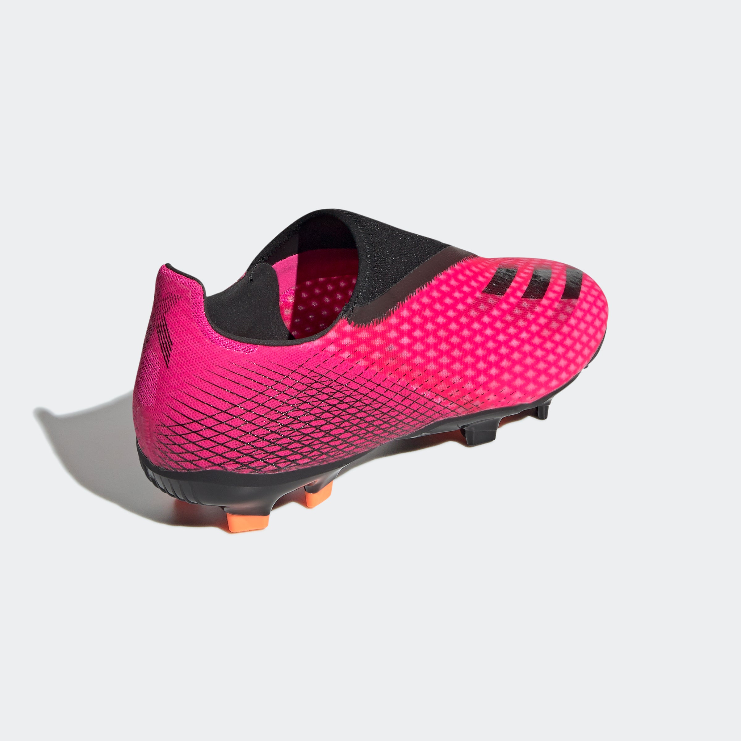 X Ghosted.3 Laceless  FG Cleats - Shock Pink Men's - FW6968-ADIDAS by Adidas | Available at Niky's Sports