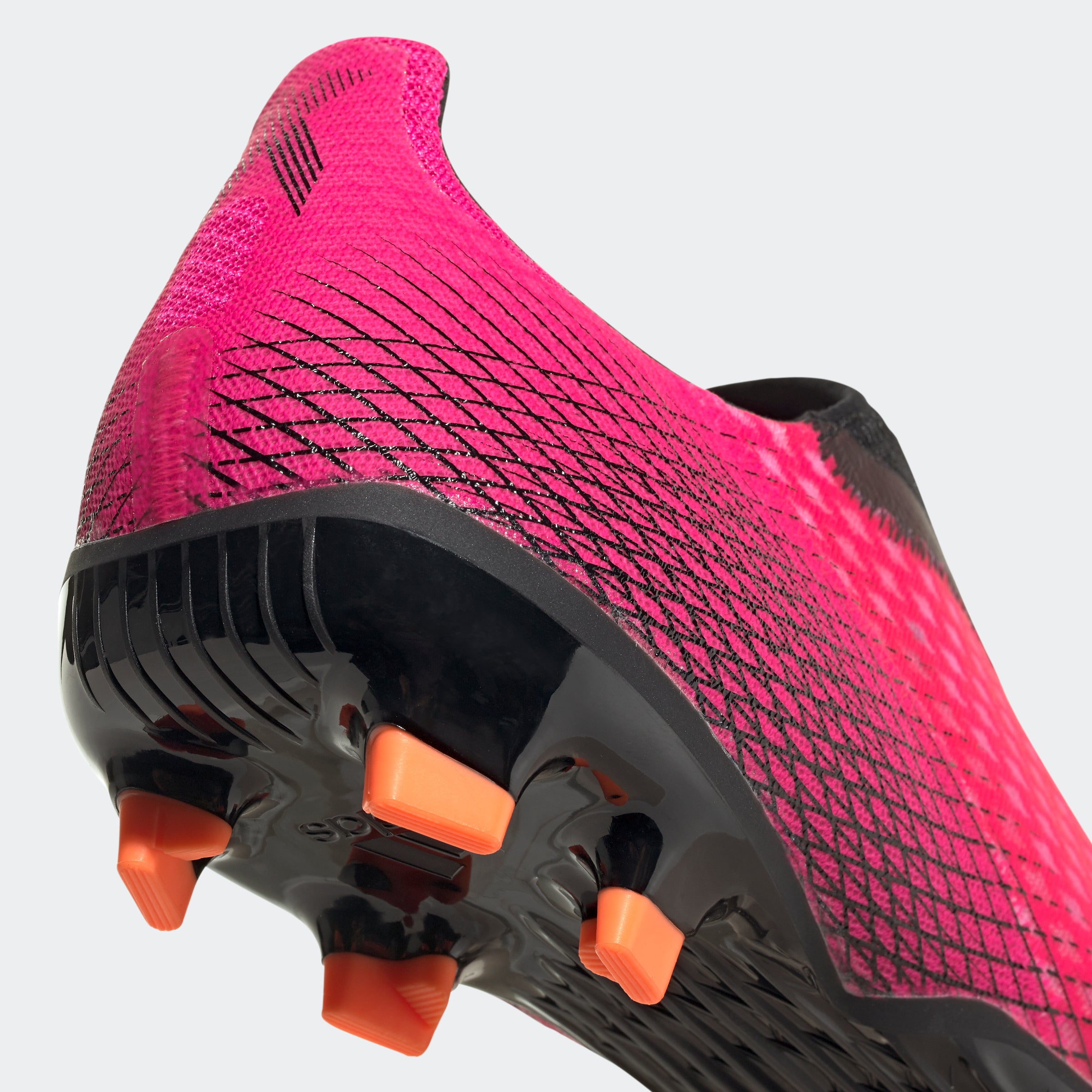 X Ghosted.3 Laceless  FG Cleats - Shock Pink Men's - FW6968-ADIDAS by Adidas | Available at Niky's Sports