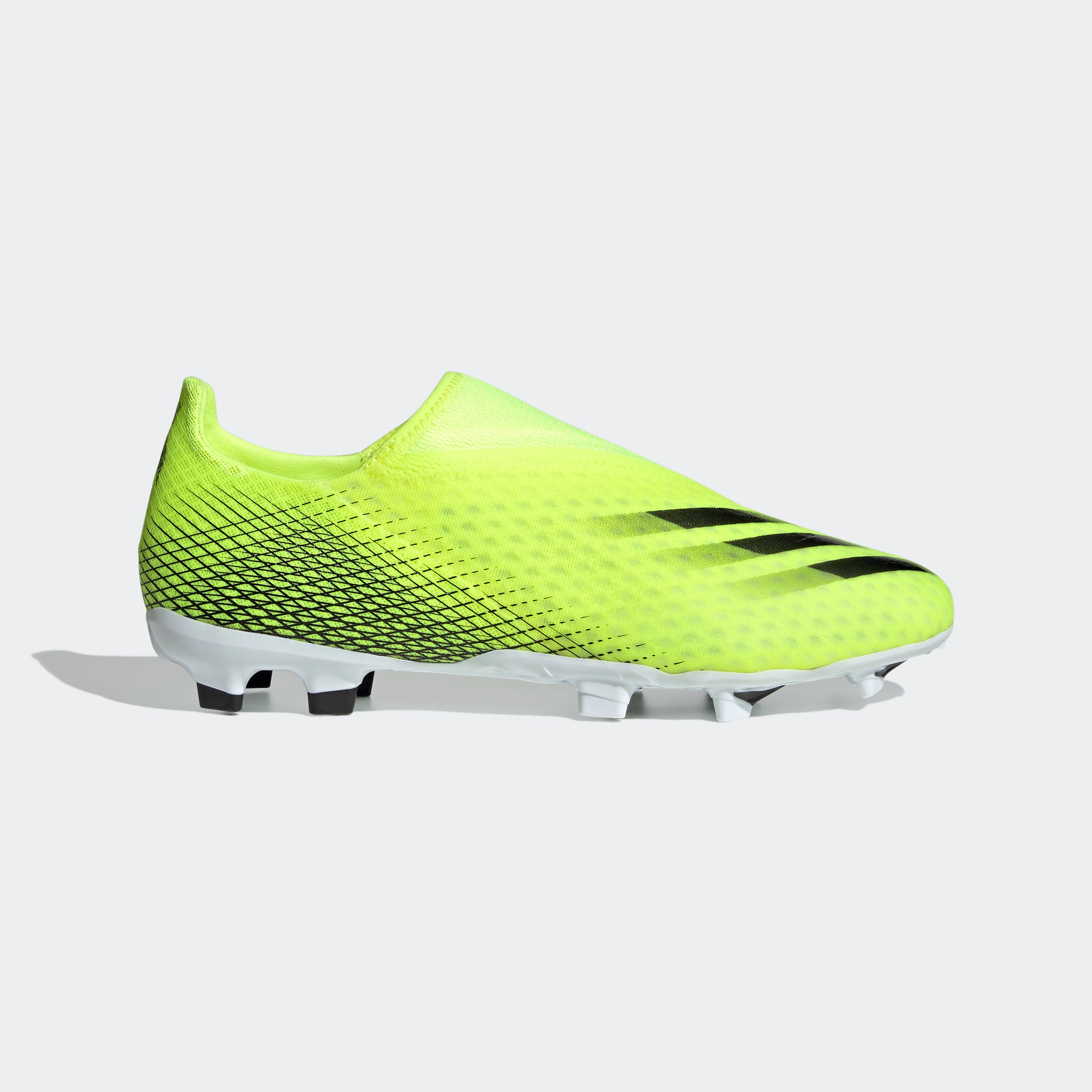 adidas X GHOSTED.3 LACELESS FG CLEATS - Solar Yellow Adult - FW6969-ADIDAS by Adidas | Available at Niky's Sports