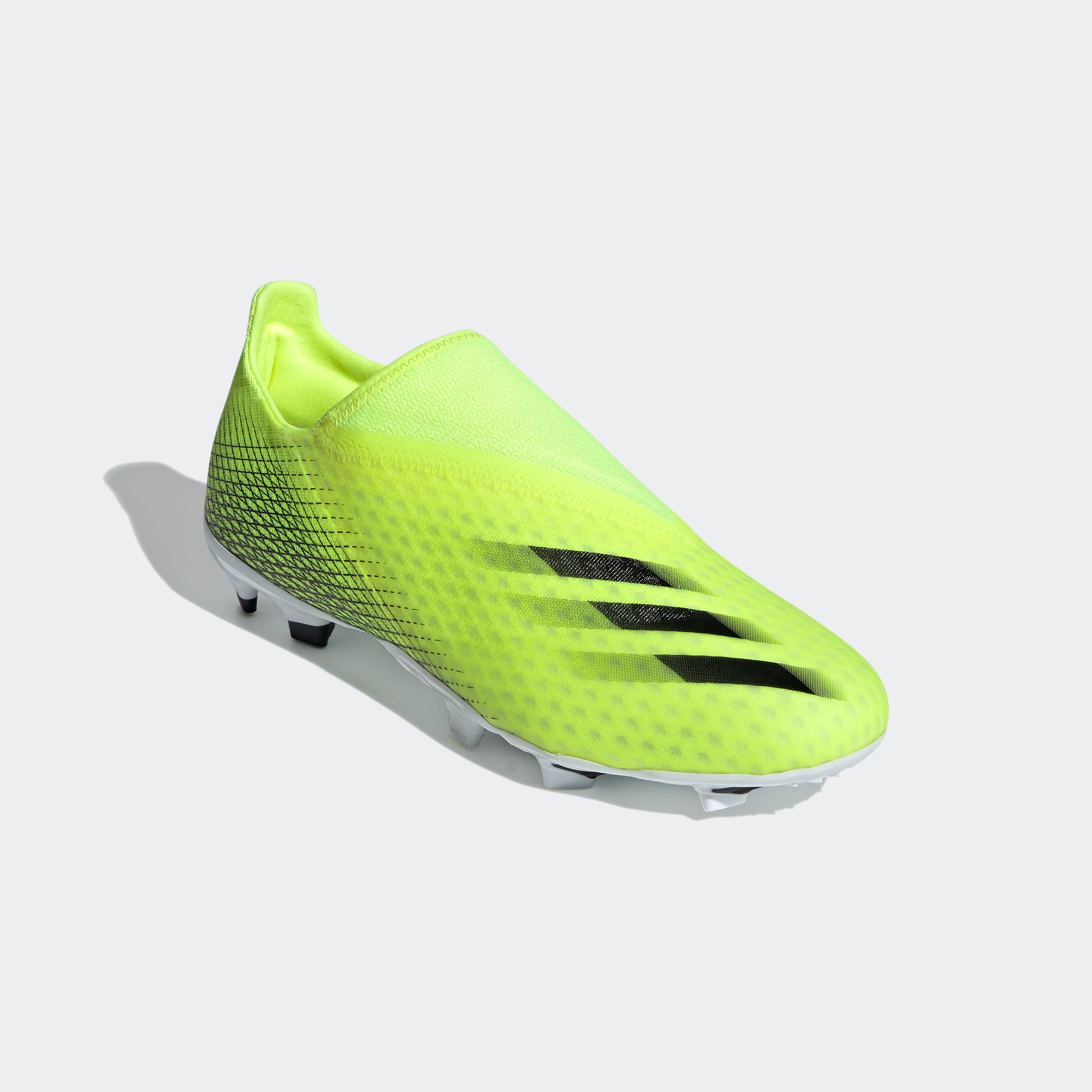 adidas X GHOSTED.3 LACELESS FG CLEATS - Solar Yellow Adult - FW6969-ADIDAS by Adidas | Available at Niky's Sports
