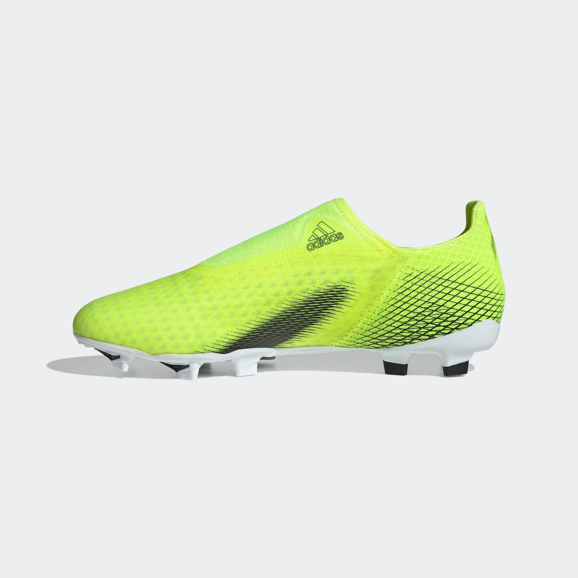 adidas X GHOSTED.3 LACELESS FG CLEATS - Solar Yellow Adult - FW6969-ADIDAS by Adidas | Available at Niky's Sports