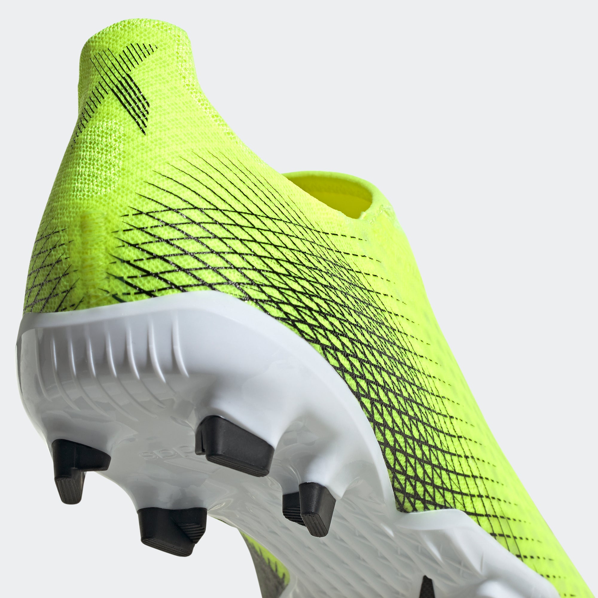 adidas X GHOSTED.3 LACELESS FG CLEATS - Solar Yellow Adult - FW6969-ADIDAS by Adidas | Available at Niky's Sports