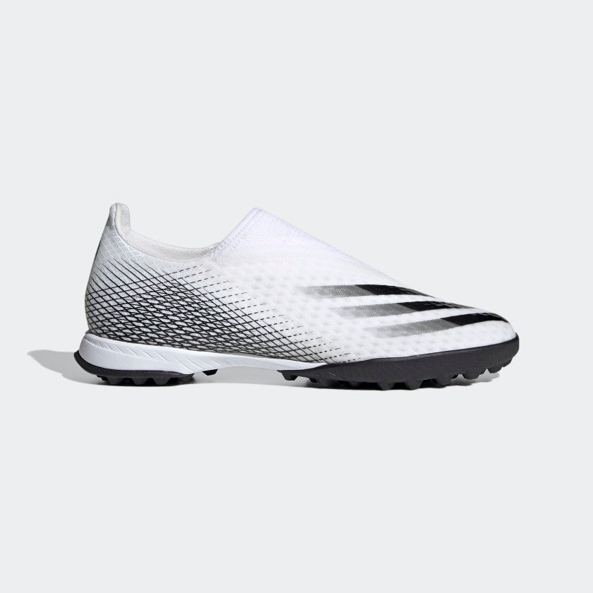 X Ghosted.3 Laceless Turf Soccer Shoes White Men&#39;s - EG8158-ADIDAS by Adidas | Available at Niky&#39;s Sports