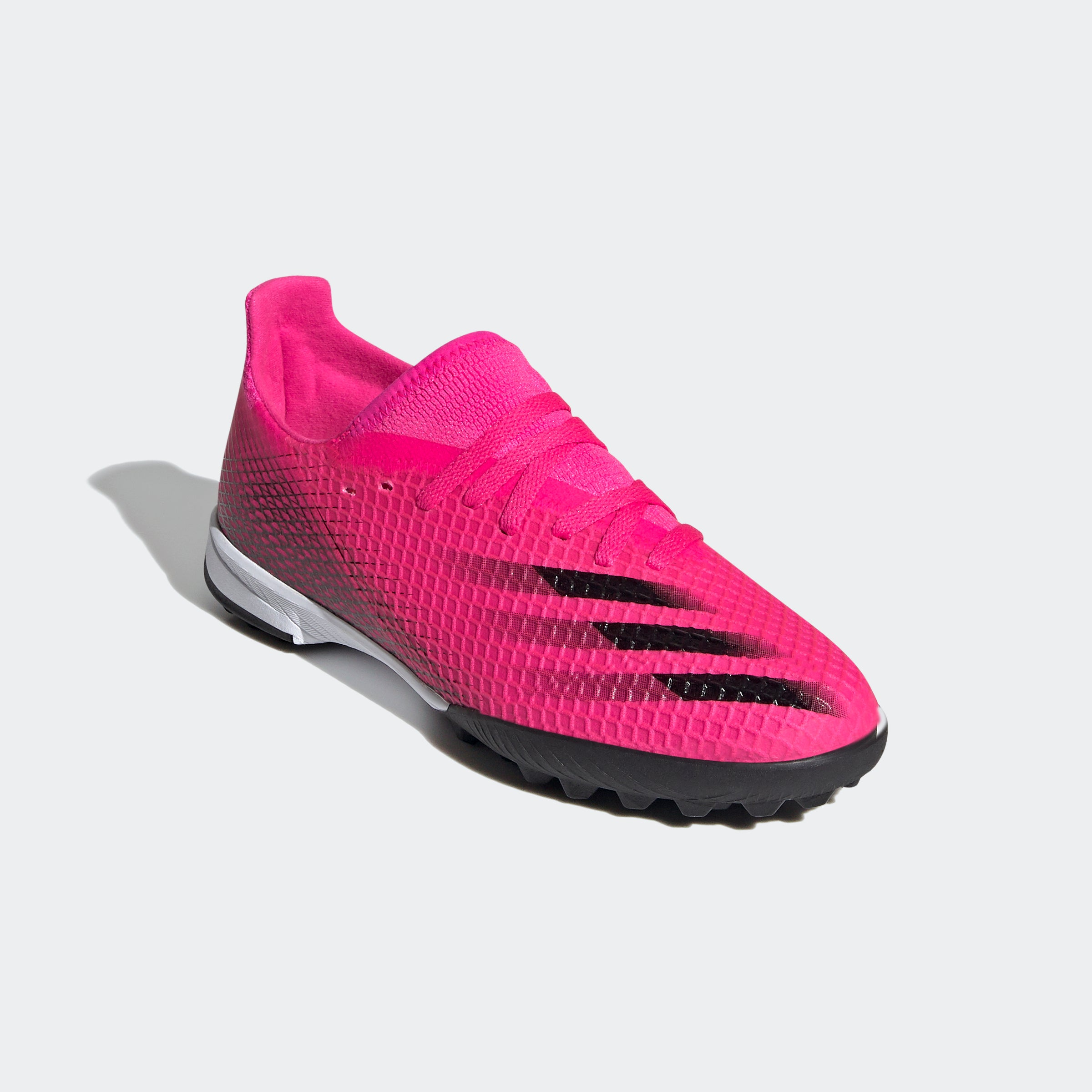 X Ghosted.3 Turf Shoes - Shock Pink/Orange Youth