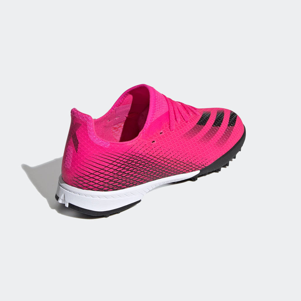 X Ghosted.3 Turf Shoes - Shock Pink/Orange Youth
