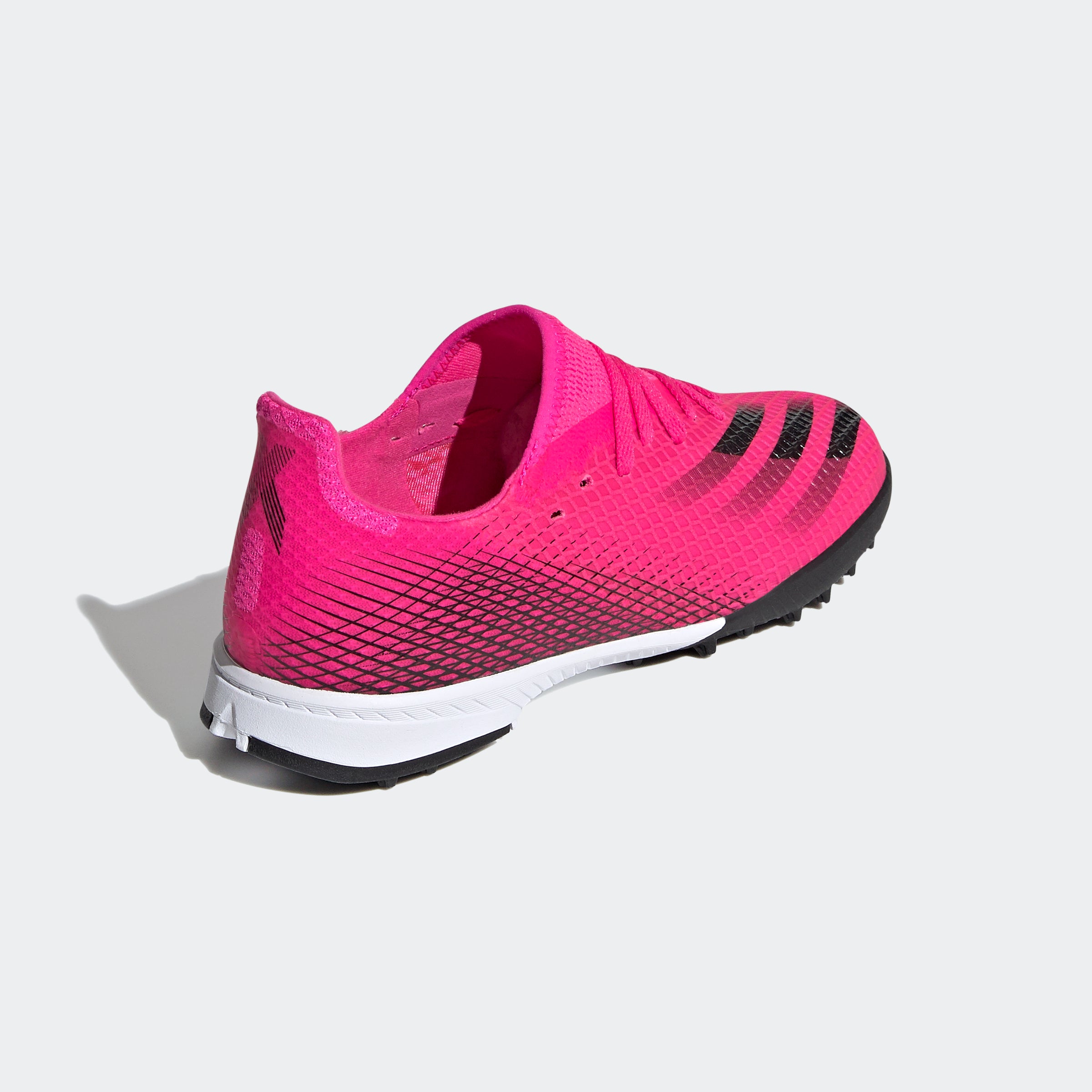 X Ghosted.3 Turf Shoes - Shock Pink/Orange Youth