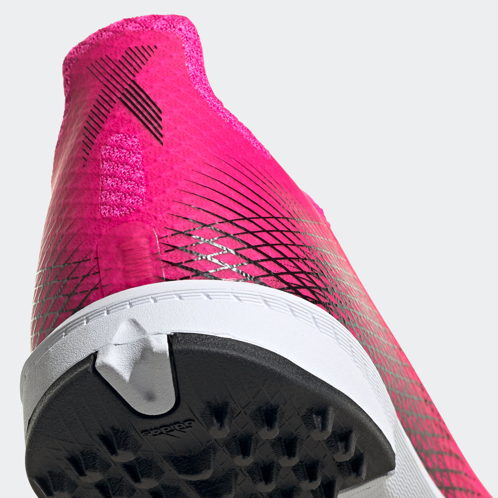 X Ghosted.3 Turf Shoes - Shock Pink/Orange Youth