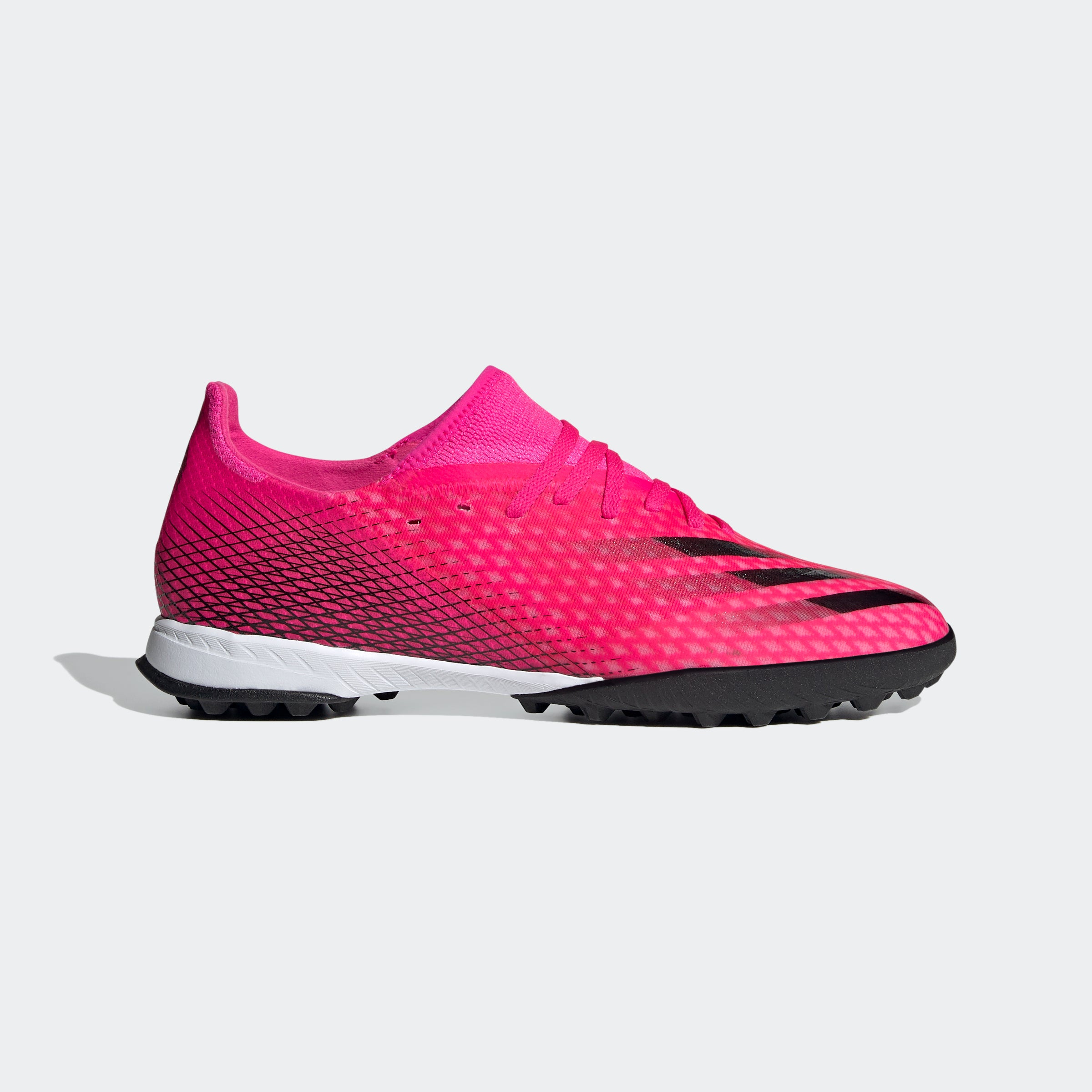 X Ghosted.3 Turf Shoes - Shock Pink Men's - FW6940-ADIDAS by Adidas | Available at Niky's Sports