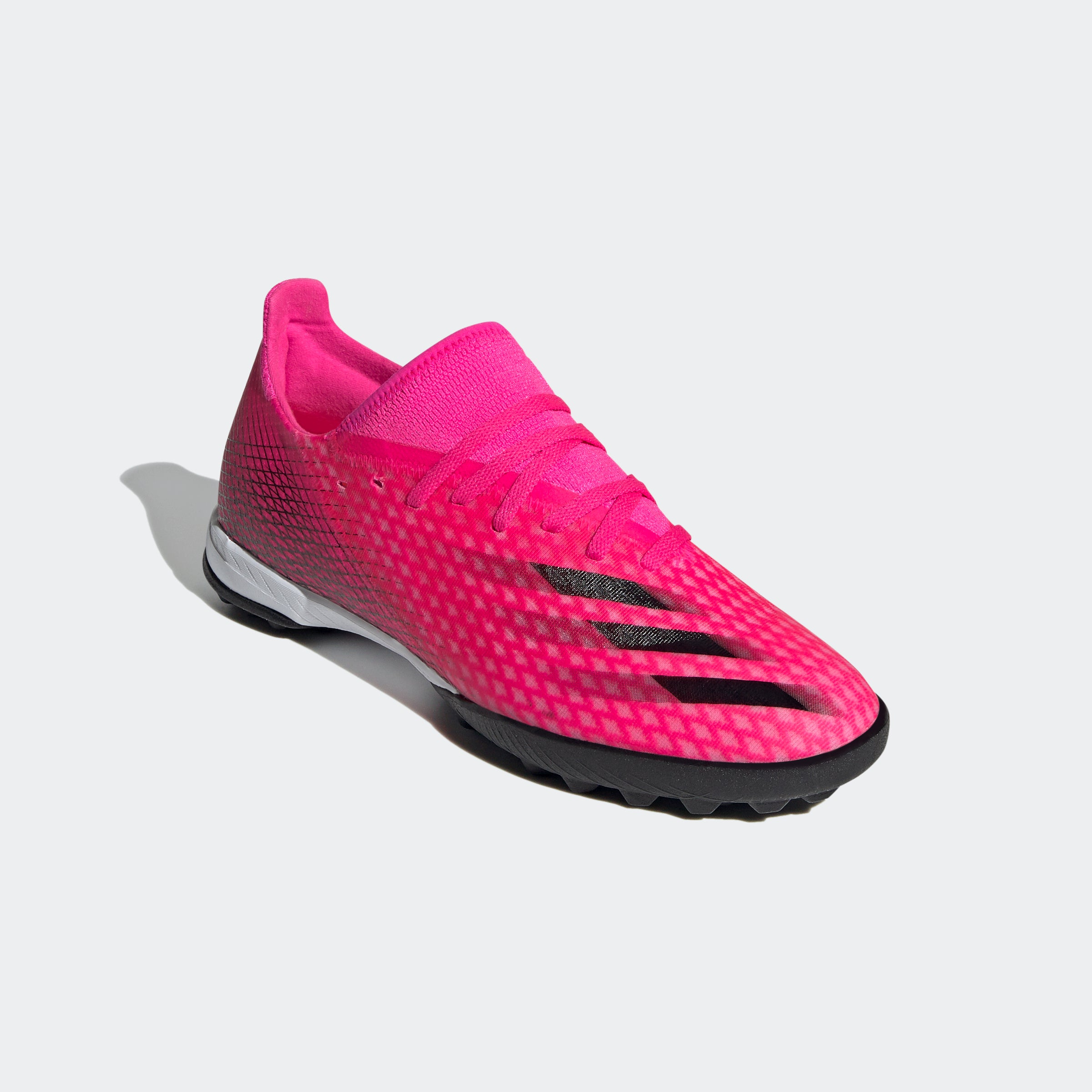 X Ghosted.3 Turf Shoes - Shock Pink Men's - FW6940-ADIDAS by Adidas | Available at Niky's Sports