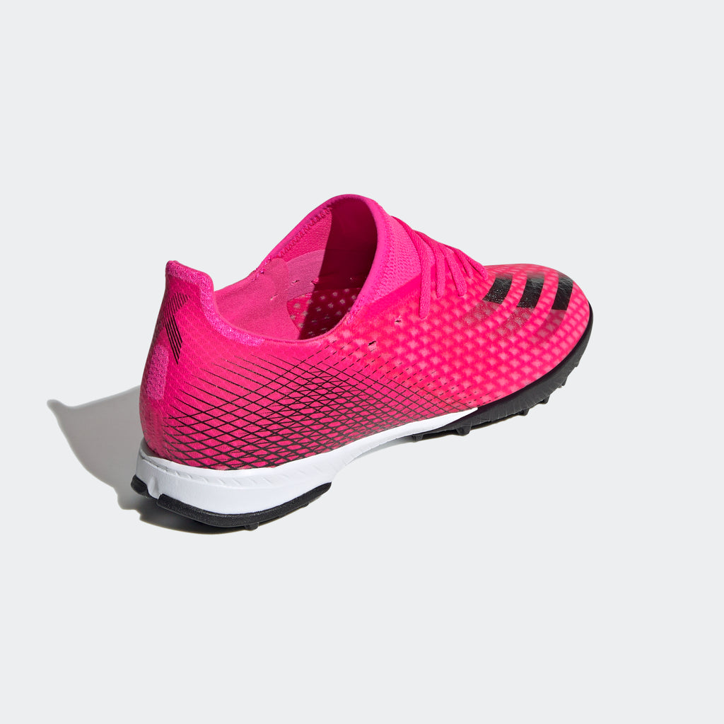X Ghosted.3 Turf Shoes - Shock Pink Men's - FW6940-ADIDAS by Adidas | Available at Niky's Sports