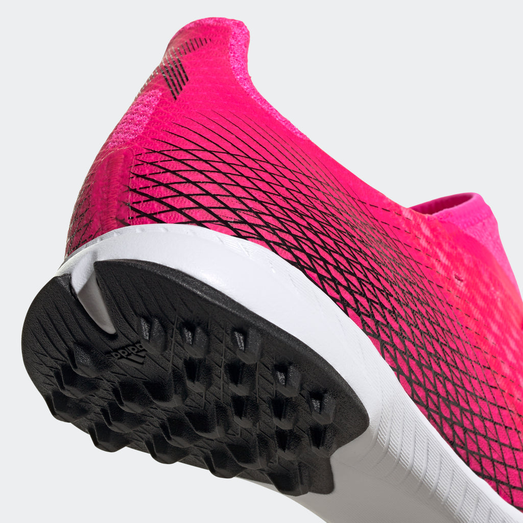 X Ghosted.3 Turf Shoes - Shock Pink Men's - FW6940-ADIDAS by Adidas | Available at Niky's Sports