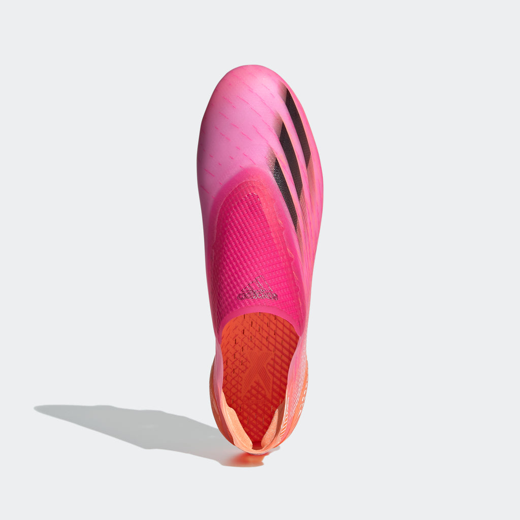 X Ghosted+ FG Cleats - Shock Pink/Core Black/Screaming Orange - FW6910-ADIDAS by Adidas | Available at Niky's Sports