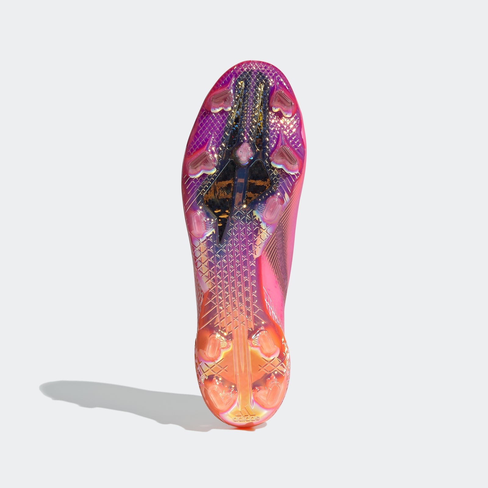 X Ghosted+ FG Cleats - Shock Pink/Core Black/Screaming Orange - FW6910-ADIDAS by Adidas | Available at Niky's Sports