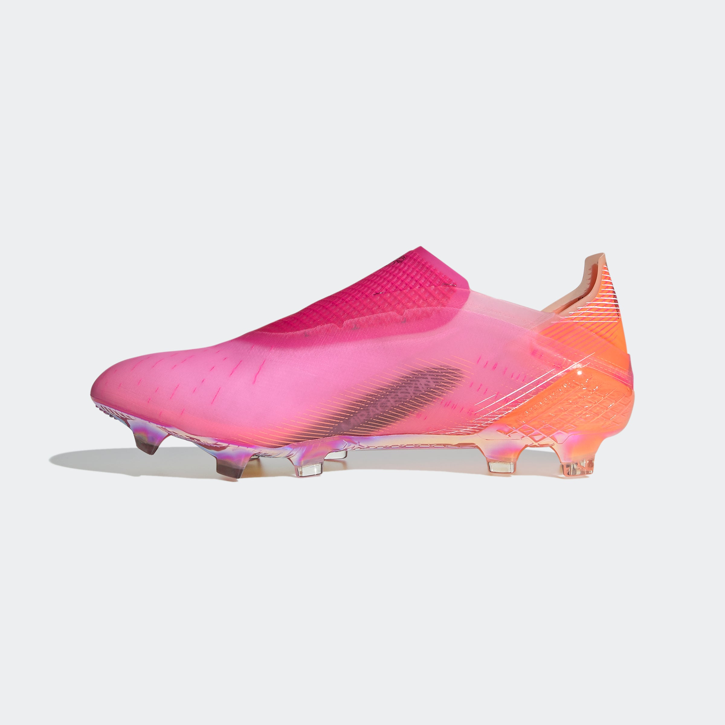 X Ghosted+ FG Cleats - Shock Pink/Core Black/Screaming Orange - FW6910-ADIDAS by Adidas | Available at Niky's Sports