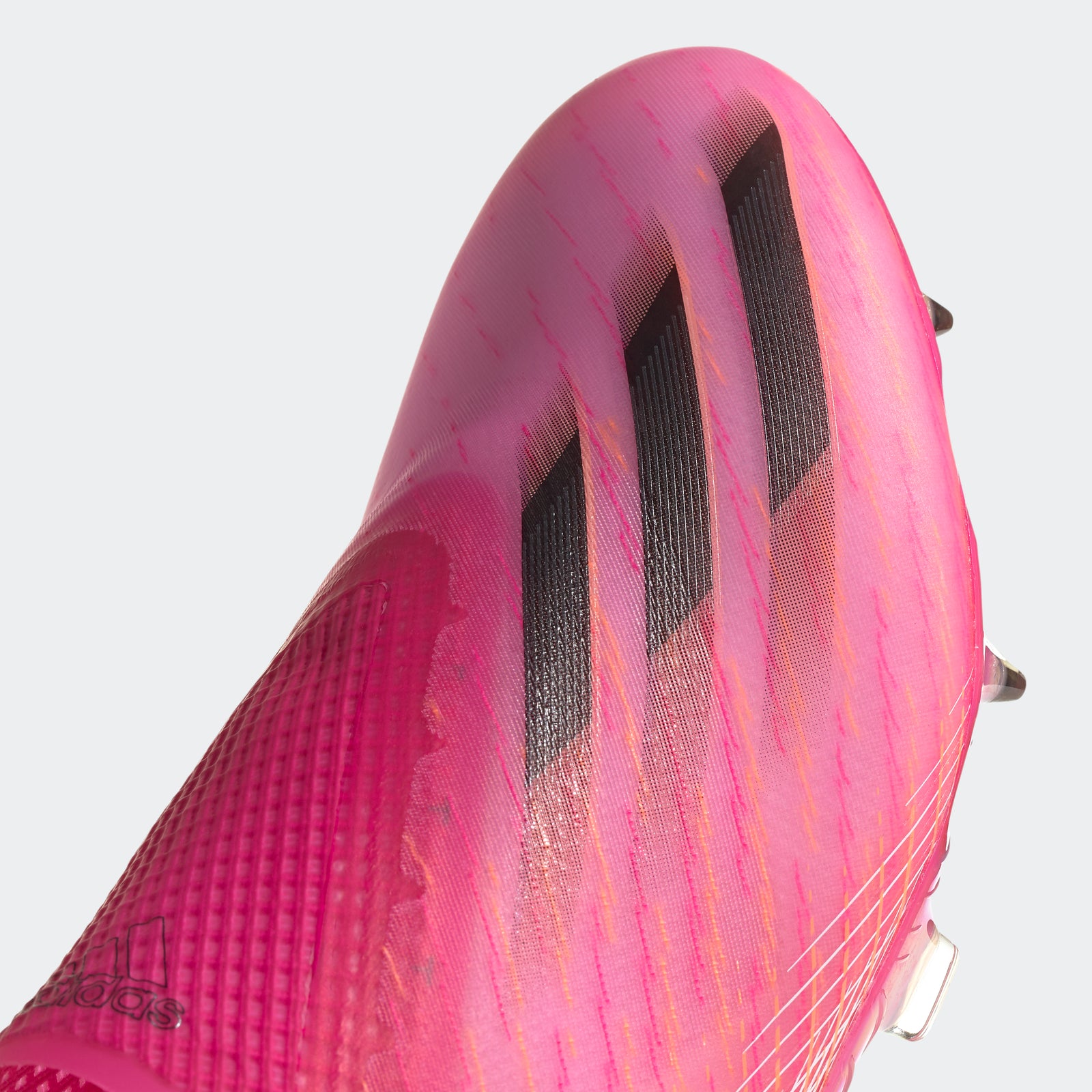 X Ghosted+ FG Cleats - Shock Pink/Core Black/Screaming Orange - FW6910-ADIDAS by Adidas | Available at Niky's Sports