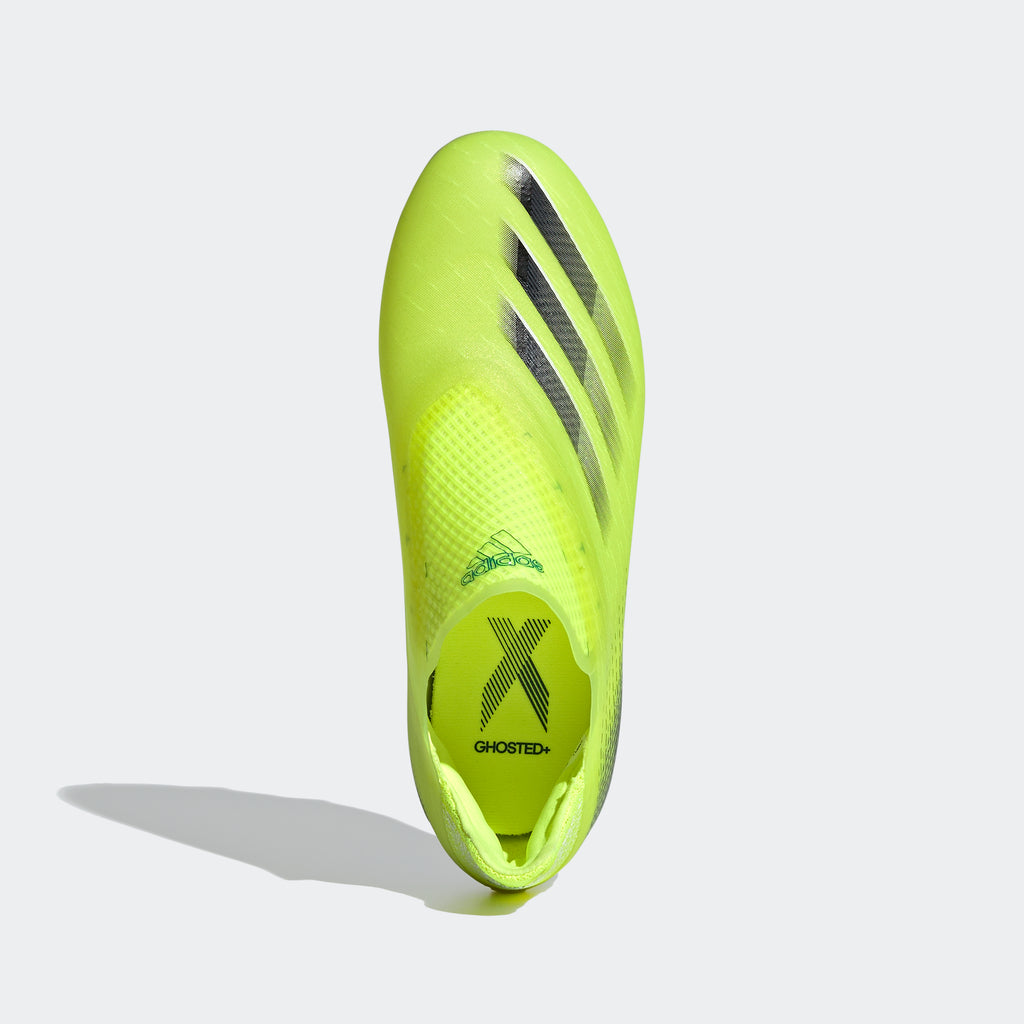 adidas X Ghosted+ Laceless Firm Ground Soccer Cleats - Youth - FW6966-ADIDAS by Adidas | Available at Niky's Sports
