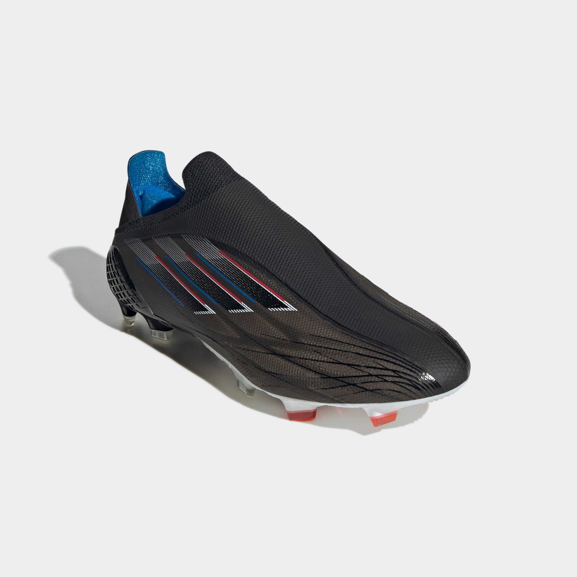 ADIDAS X SPEEDFLOW+ FIRM GROUND CLEATS BLACK - GW7439-ADIDAS by Adidas | Available at Niky's Sports