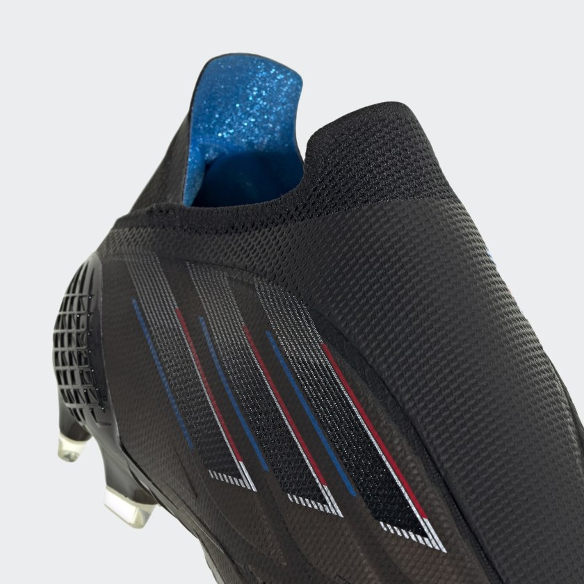 ADIDAS X SPEEDFLOW+ FIRM GROUND CLEATS BLACK - GW7439-ADIDAS by Adidas | Available at Niky's Sports