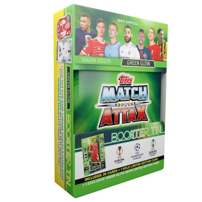 TOPPS UEFA CHAMPIONS LEAGUE MATCH ATTAX 22/23 MINI TIN SOCCER TRADING