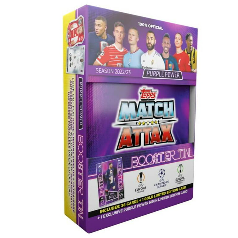 TOPPS UEFA CHAMPIONS LEAGUE MATCH ATTAX 22/23 MINI TIN SOCCER TRADING