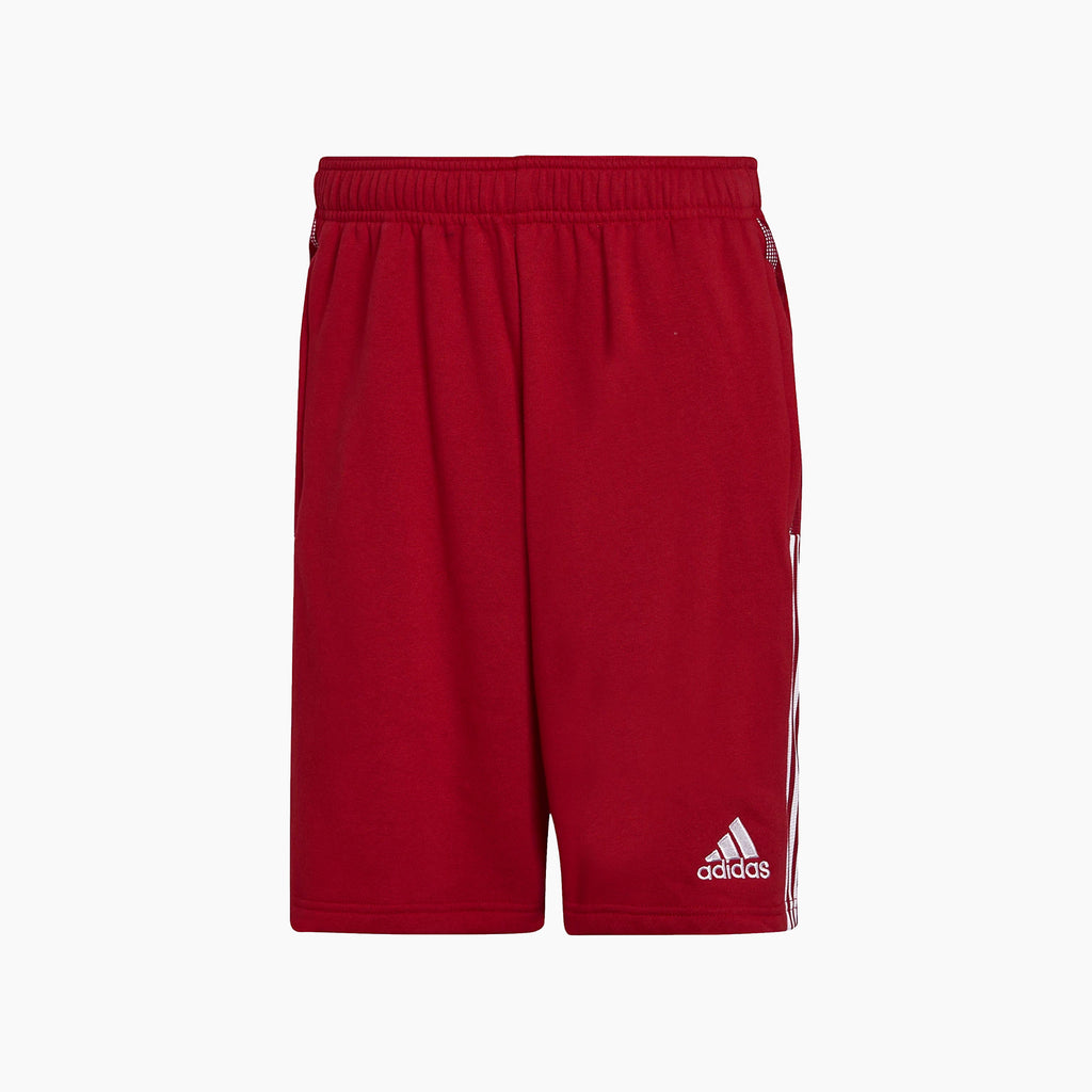 adidas Men's TIRO 21 SWEAT SHORTS Red/White - HN3285-ADIDAS by adidas | Available at Niky's Sports