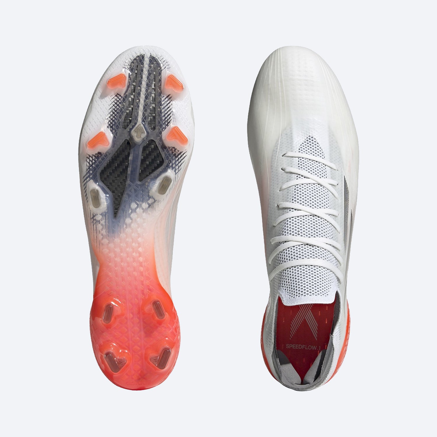 X SPEEDFLOW.1 FG FIRM GROUND SOCCER SHOES WHITE/RED