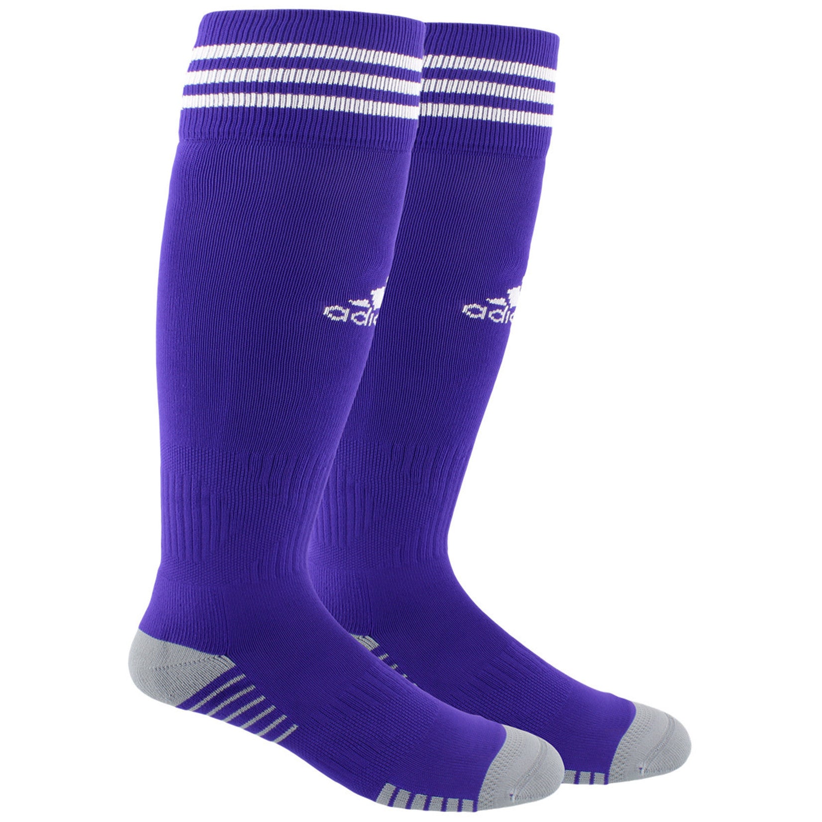 Copa Zone Cushion IV OTC Socks - Purple/White - 5147300C-ADIDAS by adidas | Available at Niky's Sports