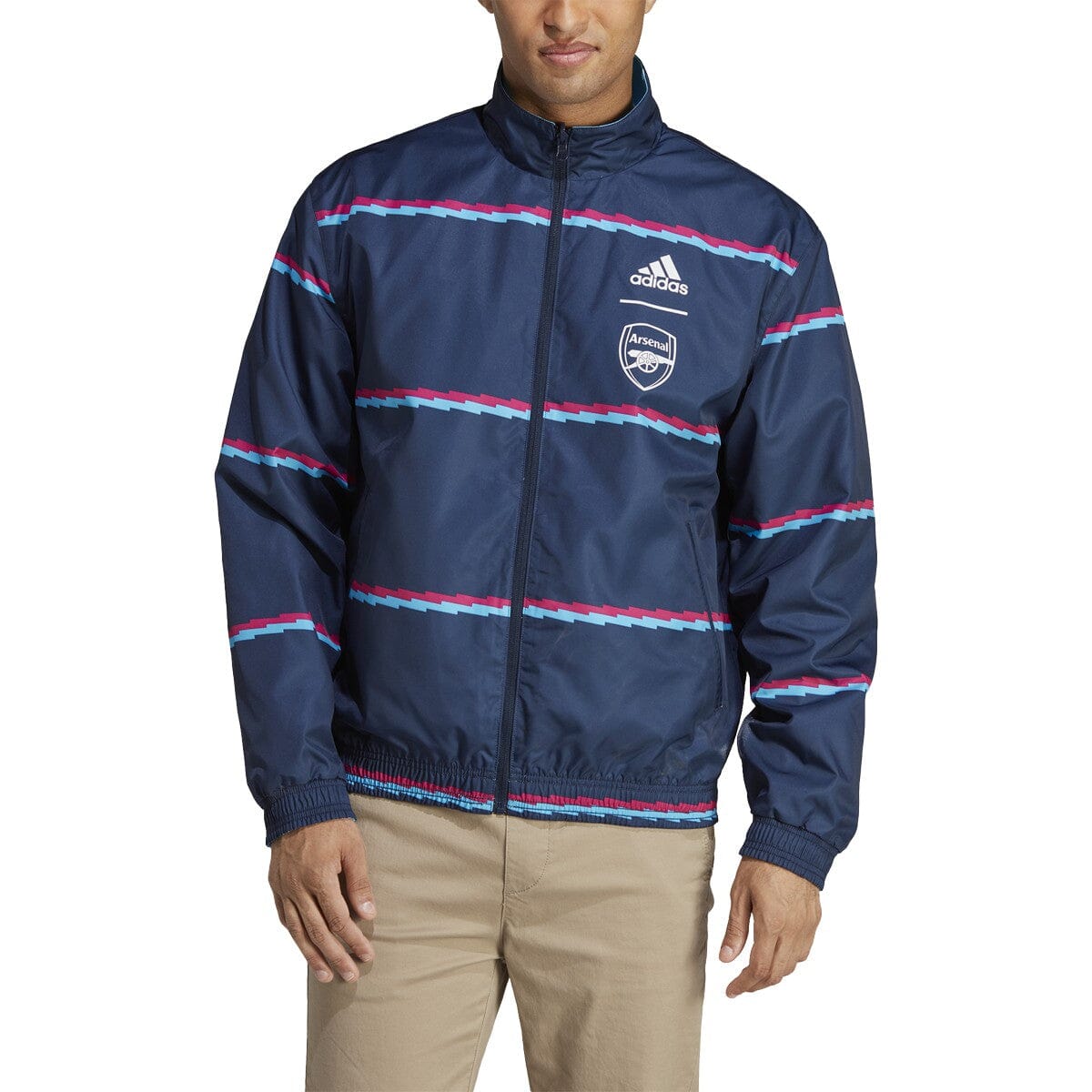 ADIDAS MEN'S ARSENAL FC ANTHEM JACKET - HT7155-ADIDAS by adidas | Available at Niky's Sports