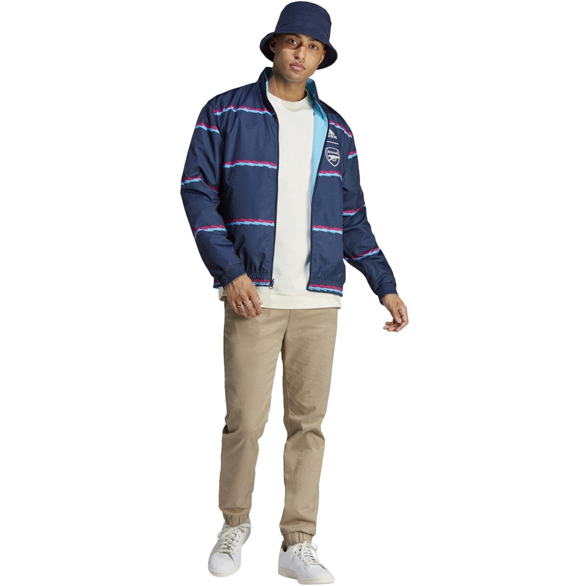 ADIDAS MEN'S ARSENAL FC ANTHEM JACKET - HT7155-ADIDAS by adidas | Available at Niky's Sports