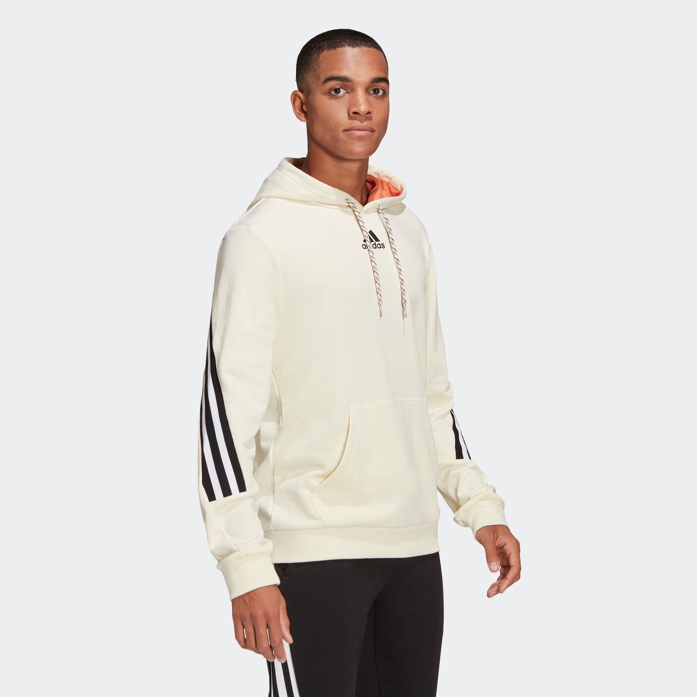 Sportswear 3-Stripes Hoodie - Cream White/Hazy Copper