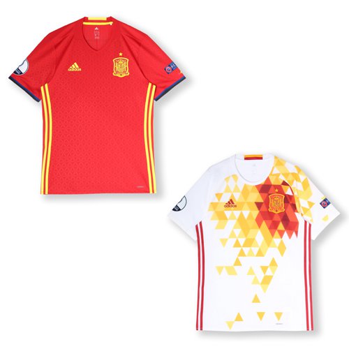 Spain Collectors Jersey Home/Away Set Euro 2016