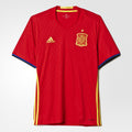 Men's Spain Home Soccer Jersey Euro 2016 - AI4411-ADIDAS by Adidas | Available at Niky's Sports
